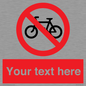 PV5117: Custom No Cycling Sign