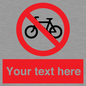 PV5117: Custom No Cycling Sign