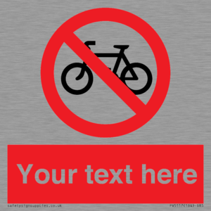PV5117: Custom No Cycling Sign