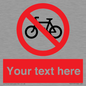 PV5117: Custom No Cycling Sign