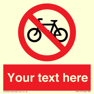 PV5117: Custom No Cycling Sign