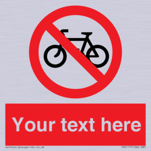 PV5117: Custom No Cycling Sign