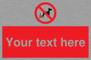 PV5118: Custom No Dog Fouling Sign