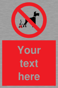 PV5118: Custom No Dog Fouling Sign