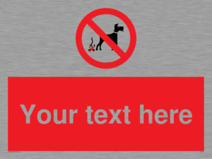 PV5118: Custom No Dog Fouling Sign
