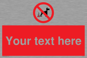 PV5118: Custom No Dog Fouling Sign