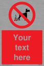 PV5118: Custom No Dog Fouling Sign
