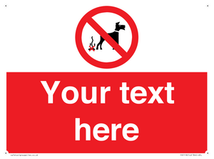 PV5118: Custom No Dog Fouling Sign