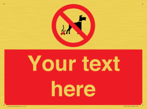 PV5118: Custom No Dog Fouling Sign