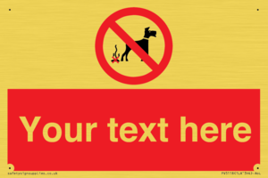 PV5118: Custom No Dog Fouling Sign