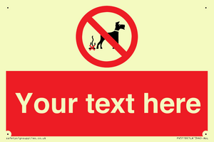 PV5118: Custom No Dog Fouling Sign