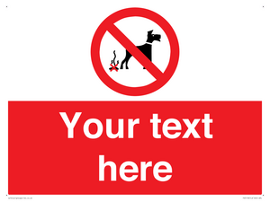 PV5118: Custom No Dog Fouling Sign