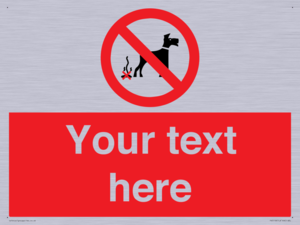 PV5118: Custom No Dog Fouling Sign