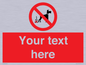 PV5118: Custom No Dog Fouling Sign