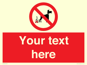 PV5118: Custom No Dog Fouling Sign