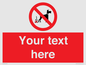 PV5118: Custom No Dog Fouling Sign