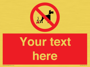 PV5118: Custom No Dog Fouling Sign