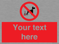 PV5118: Custom No Dog Fouling Sign