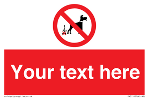 PV5118: Custom No Dog Fouling Sign
