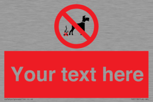 PV5118: Custom No Dog Fouling Sign