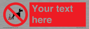 PV5118: Custom No Dog Fouling Sign