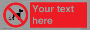 PV5118: Custom No Dog Fouling Sign