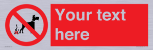 PV5118: Custom No Dog Fouling Sign