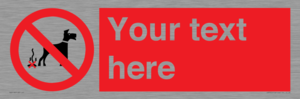 PV5118: Custom No Dog Fouling Sign
