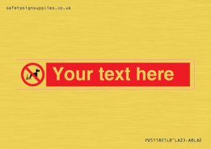 PV5118: Custom No Dog Fouling Sign