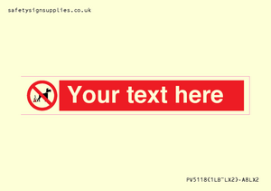 PV5118: Custom No Dog Fouling Sign