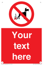 PV5118: Custom No Dog Fouling Sign