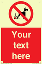 PV5118: Custom No Dog Fouling Sign