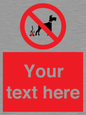 PV5118: Custom No Dog Fouling Sign
