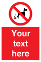 PV5118: Custom No Dog Fouling Sign