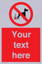 PV5118: Custom No Dog Fouling Sign
