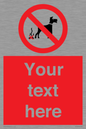 PV5118: Custom No Dog Fouling Sign