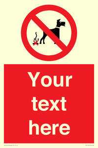 PV5118: Custom No Dog Fouling Sign