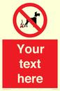 PV5118: Custom No Dog Fouling Sign