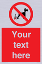 PV5118: Custom No Dog Fouling Sign