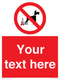 PV5118: Custom No Dog Fouling Sign
