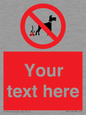 PV5118: Custom No Dog Fouling Sign