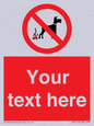 PV5118: Custom No Dog Fouling Sign