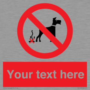 PV5118: Custom No Dog Fouling Sign