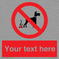 PV5118: Custom No Dog Fouling Sign