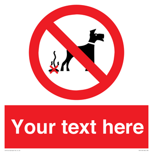 PV5118: Custom No Dog Fouling Sign