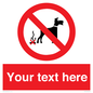 PV5118: Custom No Dog Fouling Sign