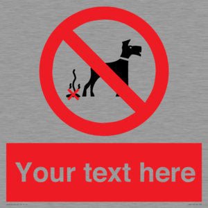 PV5118: Custom No Dog Fouling Sign
