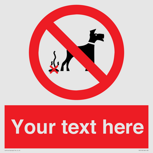 PV5118: Custom No Dog Fouling Sign