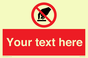 PV5119: Custom Do Not Touch Sign