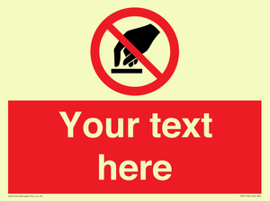PV5119: Custom Do Not Touch Sign